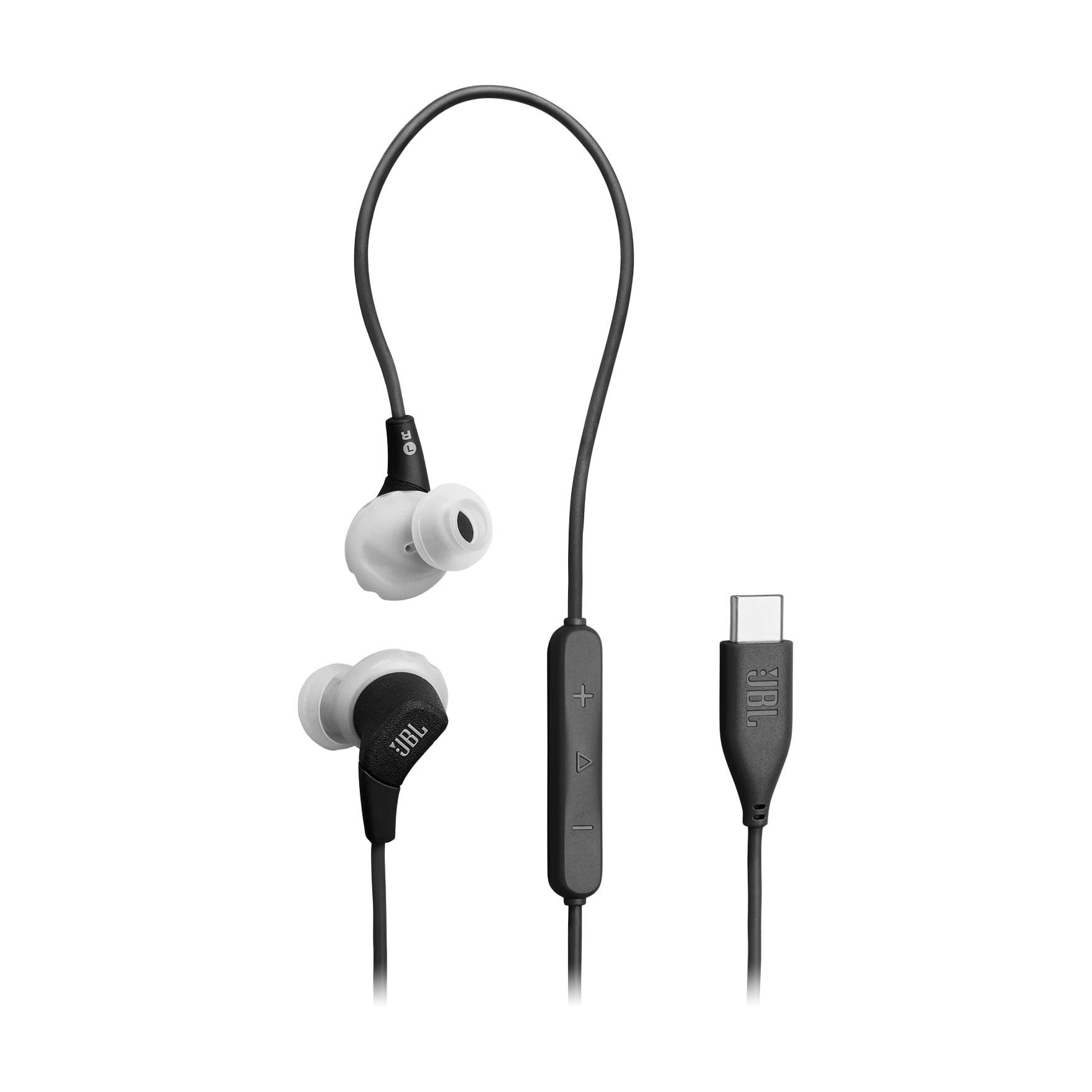 Дротові вакуумні навушники JBL Endurance Run 3C USB-C чорні (JBLENDURRUN3CBLKG)
